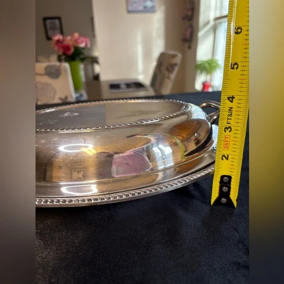 Poole Silver Plated Serving Dish - Picture 9 of 9